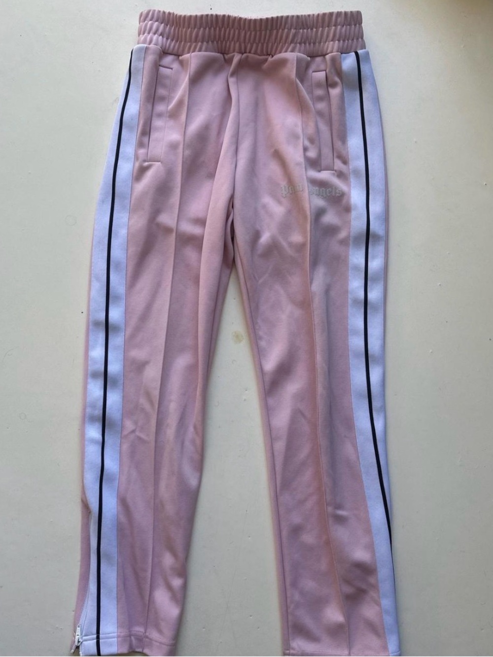 Palm Angels Pink Branded Track Pants